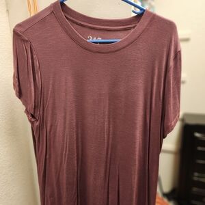 Women’s Scoop Neck Short Sleeve Tee - Dusty Mauve